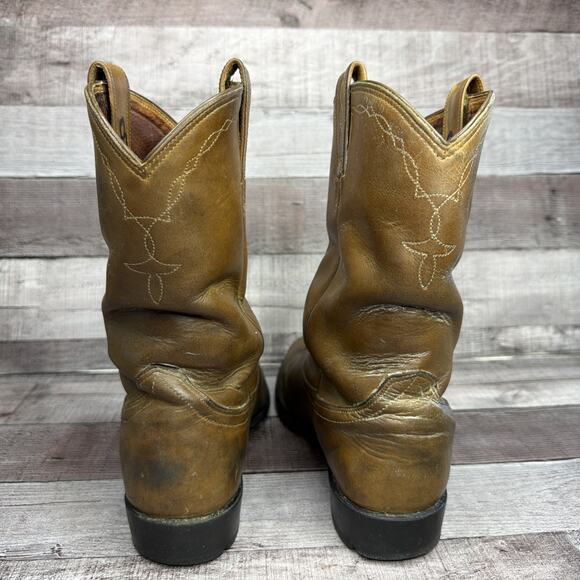 Ariat Boots Brown Leather Cowboy Western Work Men’s Size 8 B